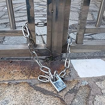 セキュリティ・セーフティ MY Theft Proof Chain Lock, Resettable Portable Password Lock